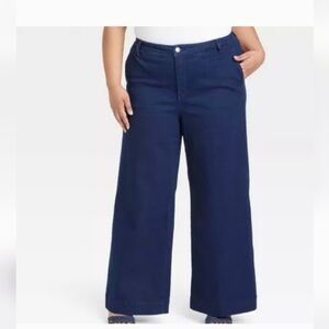 NWT Ava & Viv High Rise Wide Leg Jeans